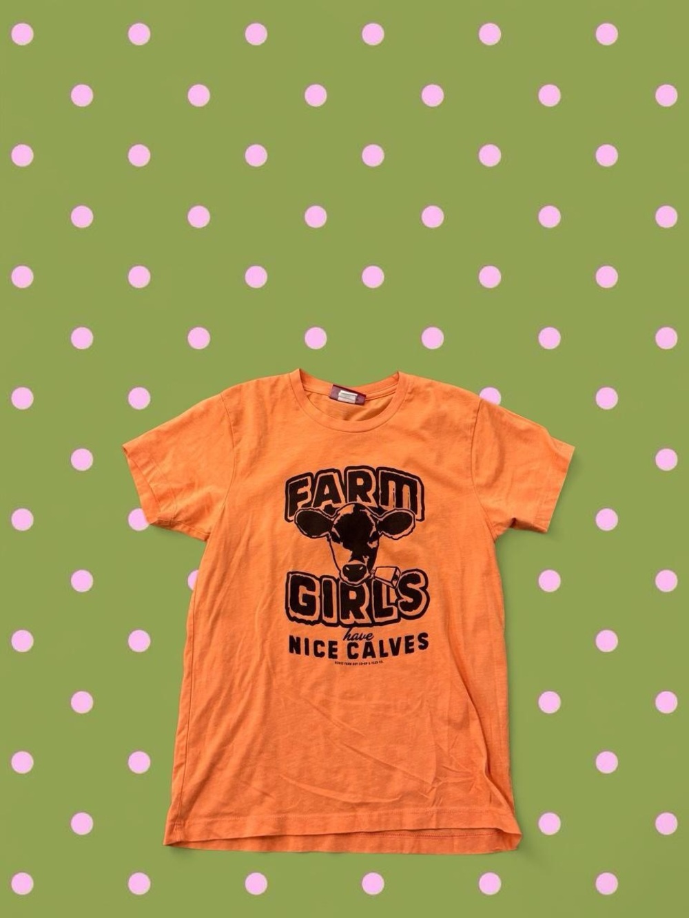 Farm Girls Orange Graphic Tee - Women's Short Sleeve